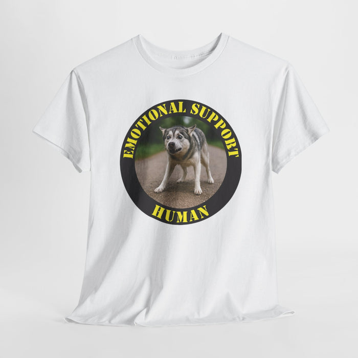 Emotional Support Human T-Shirt — Funny Dog Rescue Tee