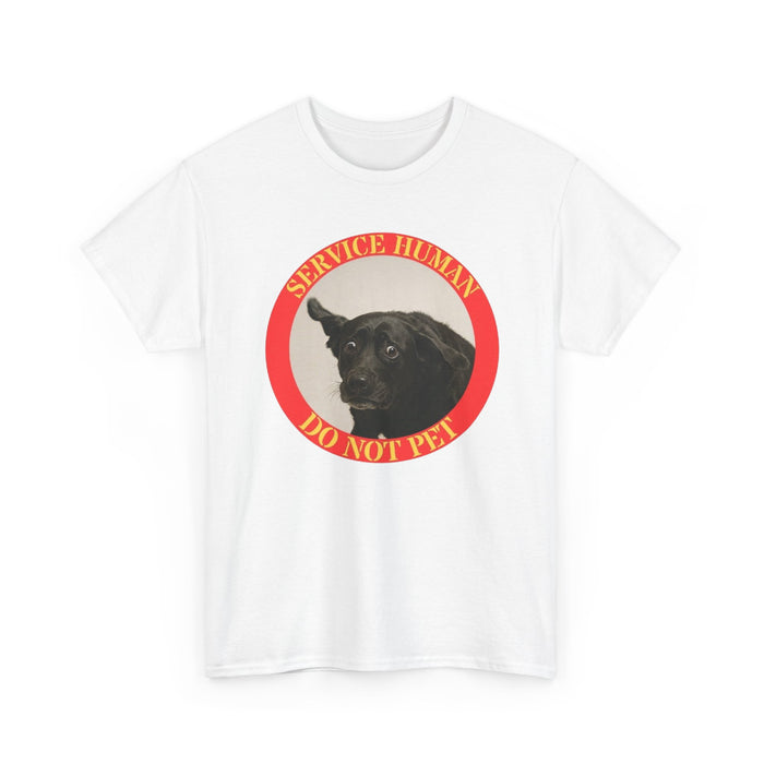 Service Human Do Not Pet Tee — Funny Service Dog Awareness T‑Shirt