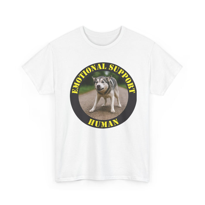 Emotional Support Human T-Shirt — Funny Dog Rescue Tee