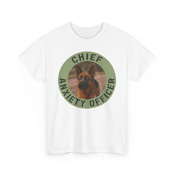 Chief Anxiety Officer Dog T-Shirt — Funny Pet Lover Tee