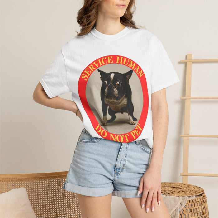 Service Dog T-Shirt — "Service Human Do Not Pet" Graphic Tee