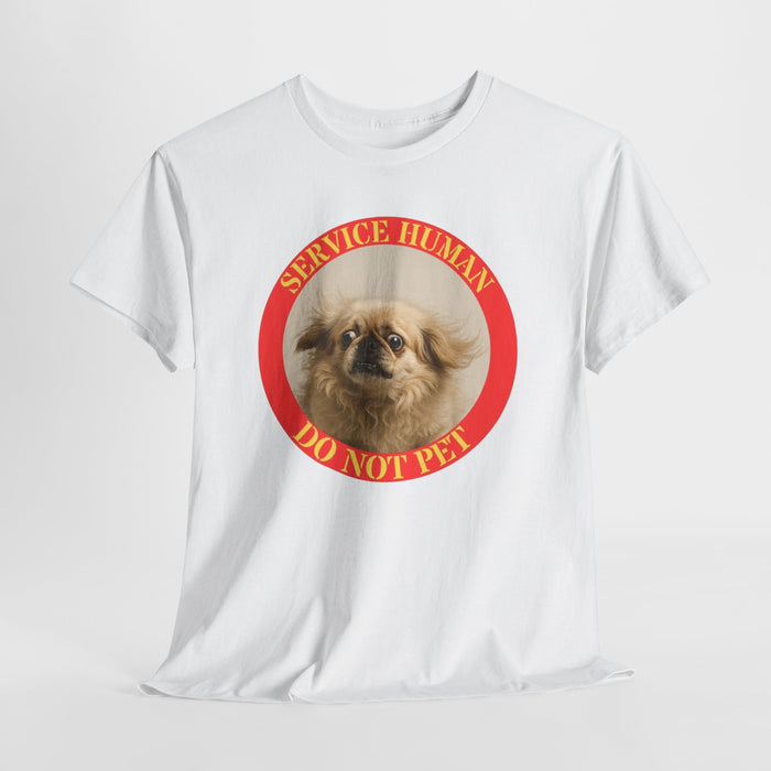 Service Human “Do Not Pet” T-Shirt – Cute Pekingese Service Human Tee