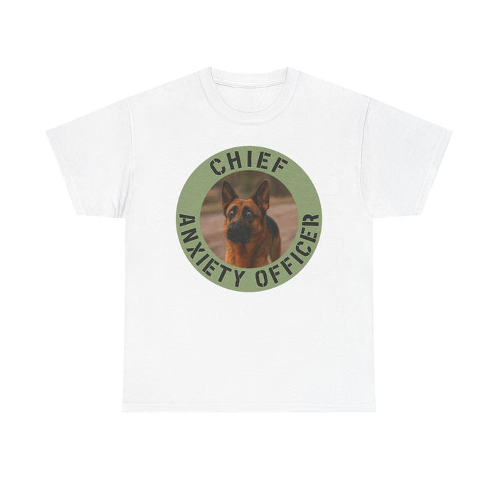 Chief Anxiety Officer Dog T-Shirt — Funny Pet Lover Tee