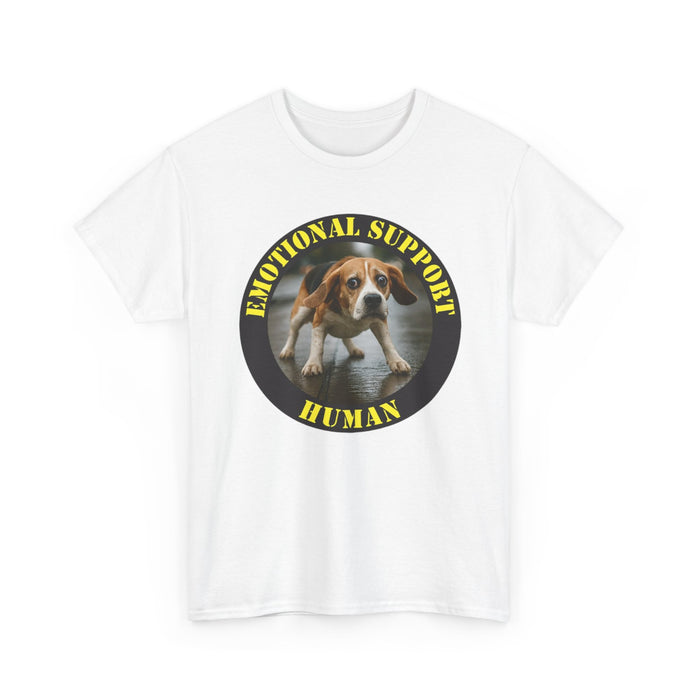 Emotional Support Human T‑Shirt – Funny Dog Therapy Tee