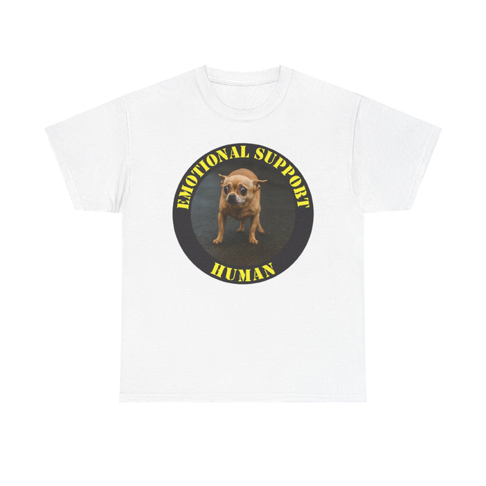 Emotional Support Human T-Shirt — Funny Rescue Dog Graphic Tee