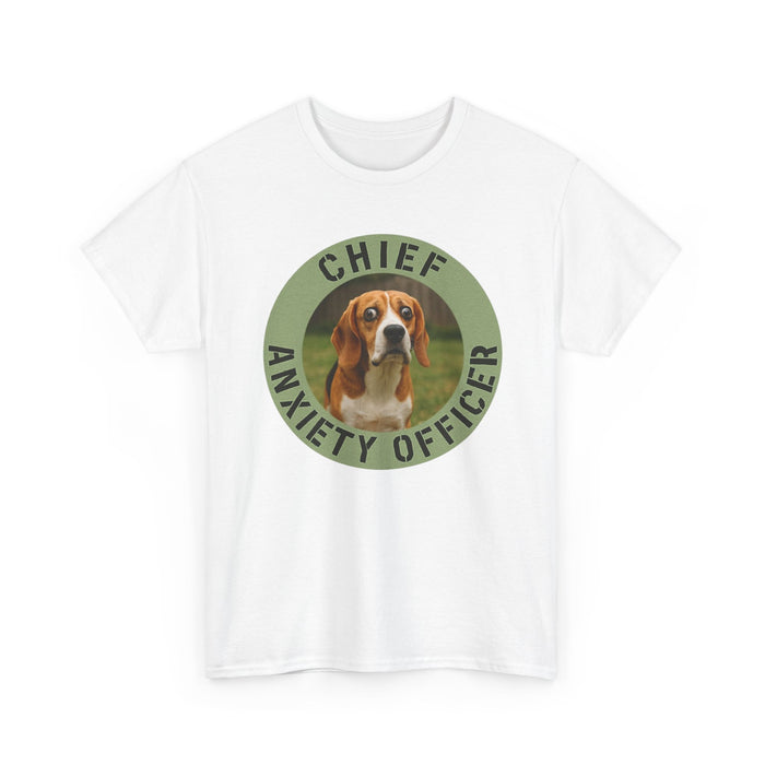 Chief Anxiety Officer Beagle T-Shirt — Funny Dog Lover Tee