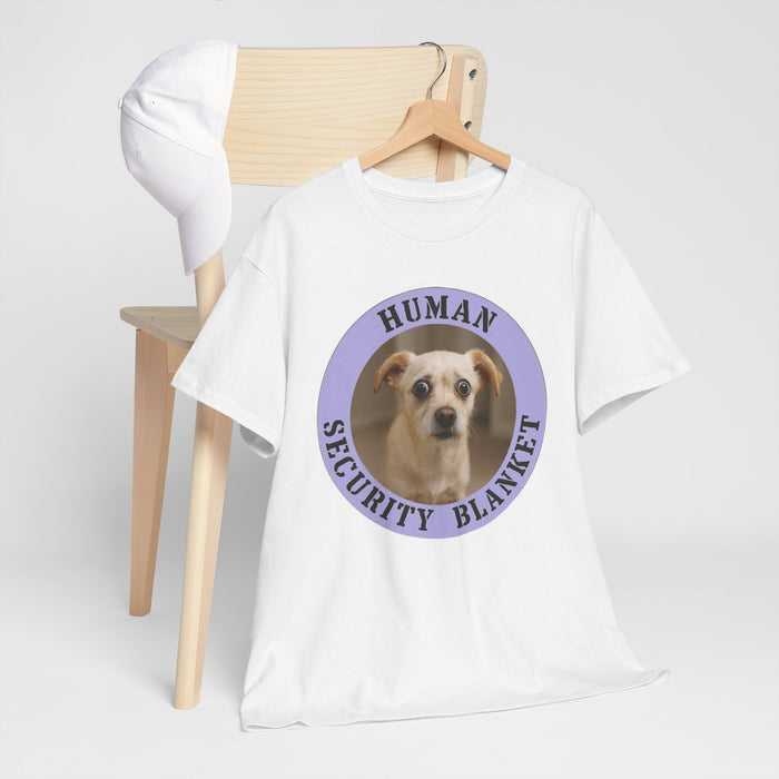 Dog Lover T‑Shirt — "Human Security Blanket" Cute Chihuahua Graphic Tee