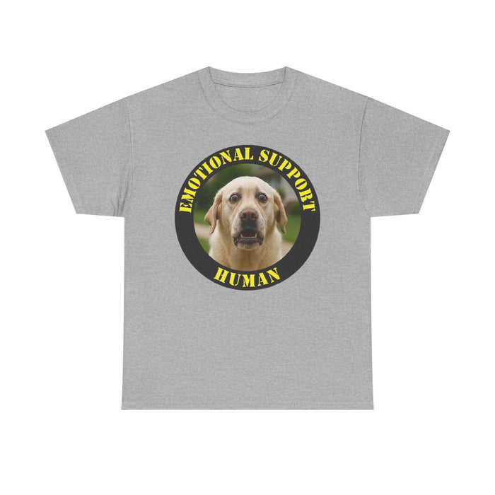 Emotional Support Human T-Shirt — Cute Labrador Pet Therapy Tee