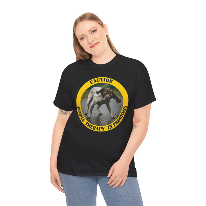 Dog Therapy Tee - "Caution: Canine Therapy in Progress" Graphic T-Shirt