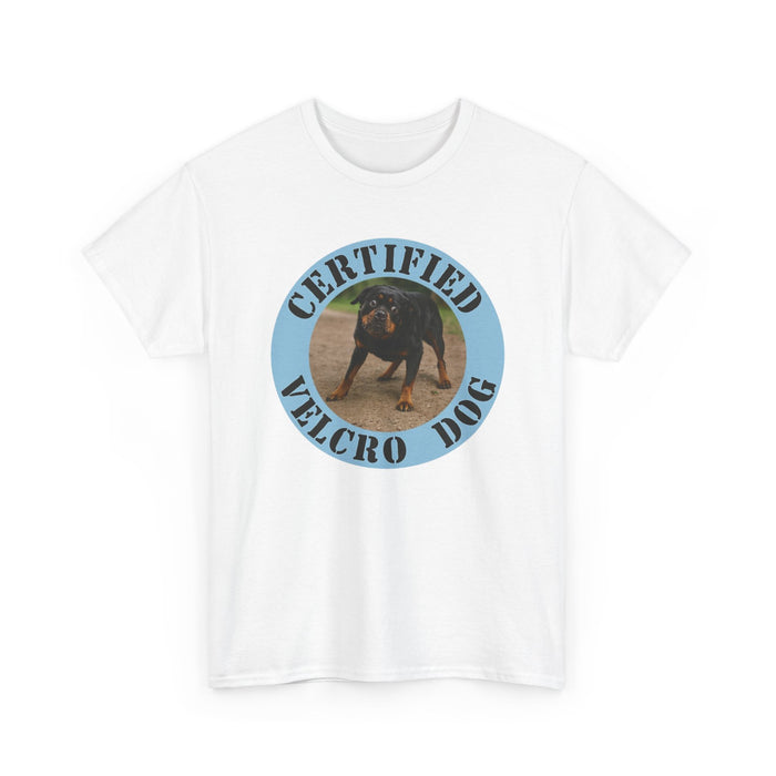 Certified Velcro Dog T‑Shirt — Funny Dog Owner Tee