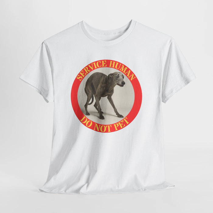 Service Human “Do Not Pet” T‑Shirt — Funny Service Dog Parody Tee