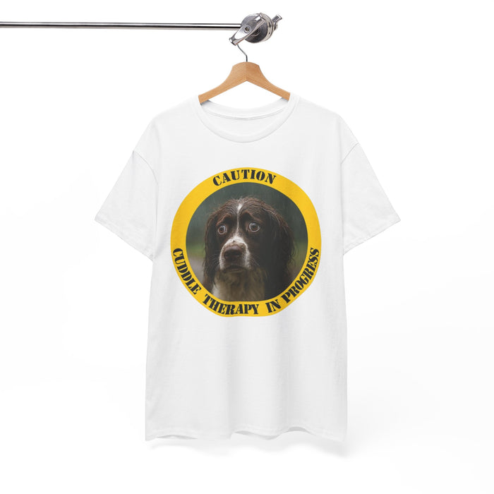 Therapy Dog T-Shirt - "Caution: Canine Therapy in Progress" Comfort Tee
