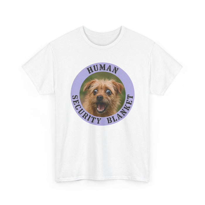 Dog Lover T-Shirt — "Human Security Blanket" Cute Puppy Graphic Tee