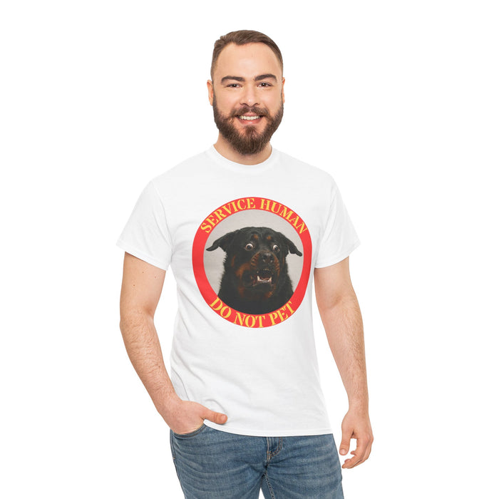 Service Human Do Not Pet T-Shirt — Funny Working Dog Graphic Tee