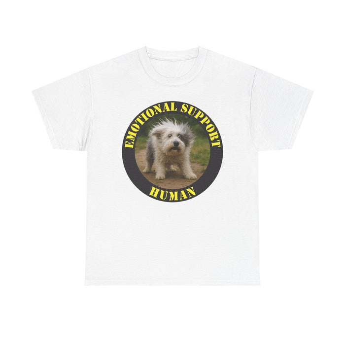 Emotional Support Human T-Shirt — Cute Puppy Graphic Tee