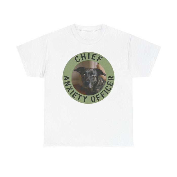 Chief Anxiety Officer Tee — Funny Dog Rescue Lover Shirt