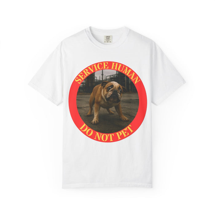 Service Bulldog T-Shirt — “Service Human Do Not Pet” Graphic Tee