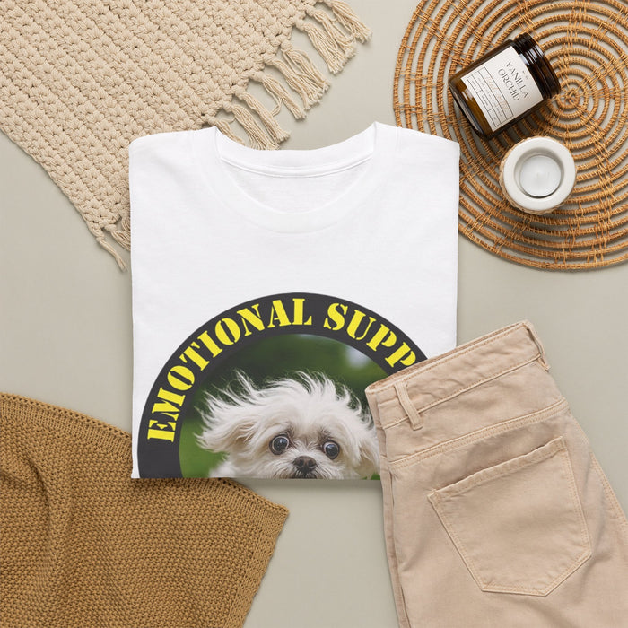 Emotional Support Human T‑Shirt — Cute Dog Photo Tee