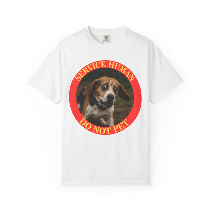 T-Shirt — “Service Human Do Not Pet” Dog Patch Design