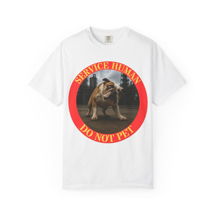 Do Not Pet Service Human T-Shirt — Bulldog Graphic Tee