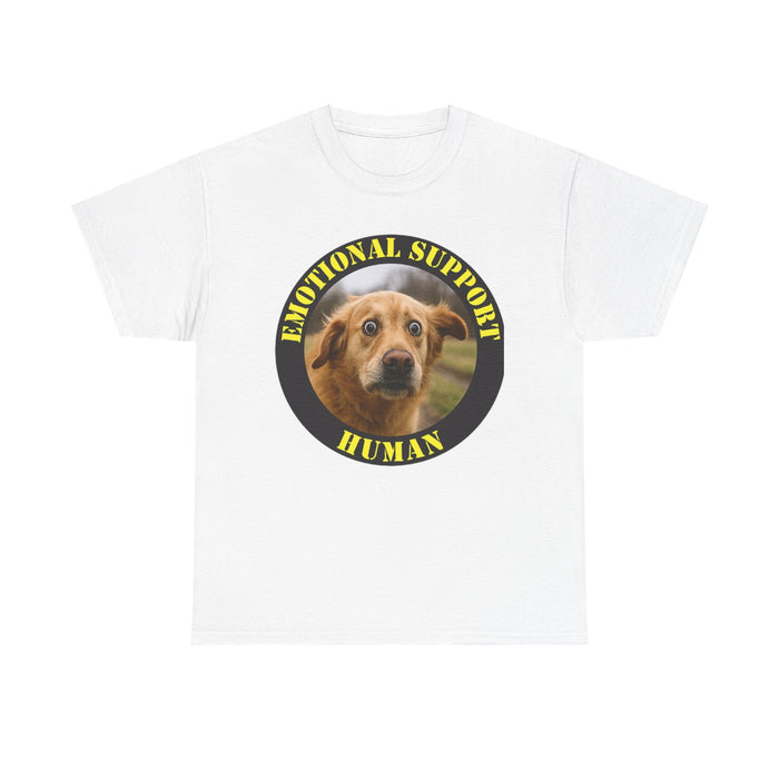 Emotional Support Human T-Shirt — Funny Dog Rescue Pet Lover Tee