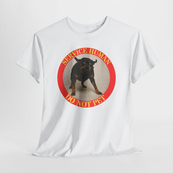 Service Human Do Not Pet T-Shirt - Service Dog Awareness Tee