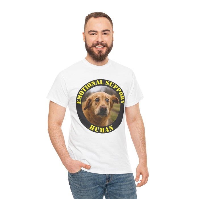 Emotional Support Human T-Shirt — Funny Dog Rescue Pet Lover Tee