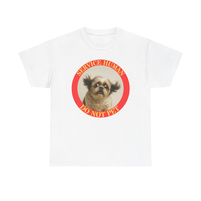 Service Human Do Not Pet T‑Shirt — Funny Cute Pekingese Service Dog Tee