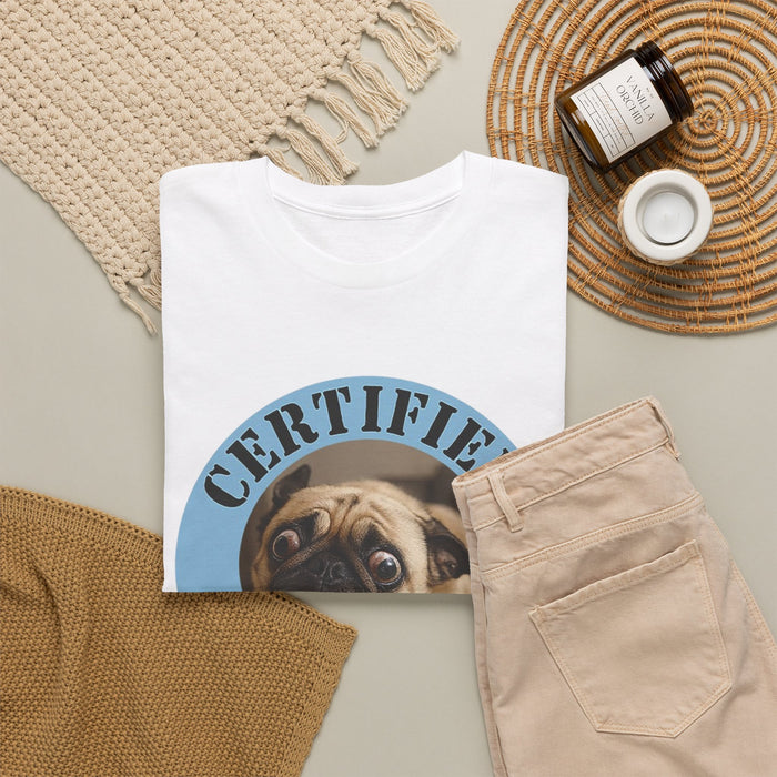 Certified Velcro Dog T-Shirt – Cute Pug Graphic Tee