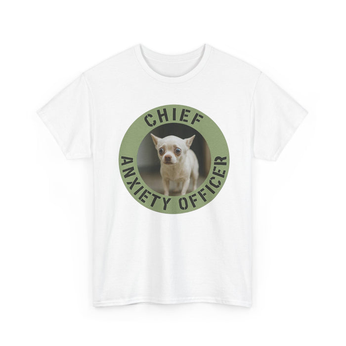 Chief Anxiety Officer T-Shirt — Funny Dog Graphic Tee
