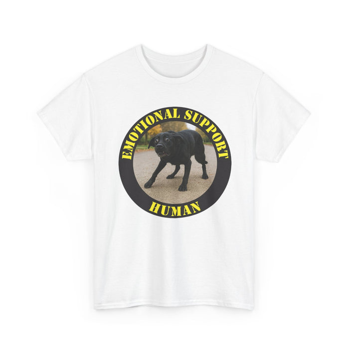 Emotional Support Human T‑Shirt — Funny Dog Rescue Pet Lover Tee