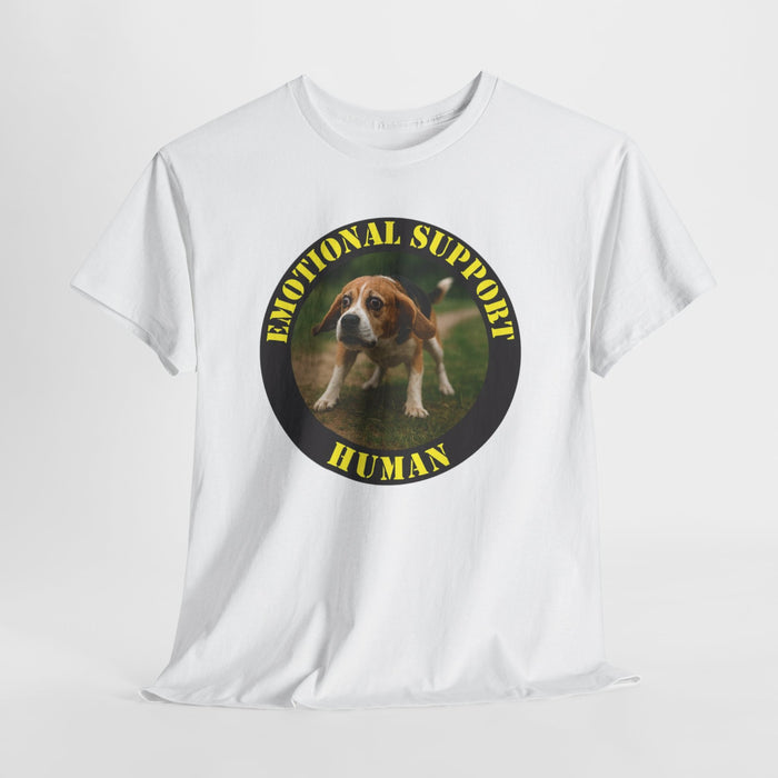 Emotional Support Human T‑Shirt – Funny Dog Rescue Tee