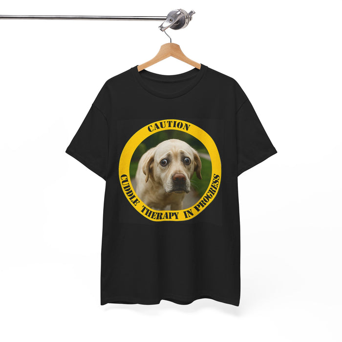 Caution: Cuddle Therapy in Progress Dog T‑Shirt