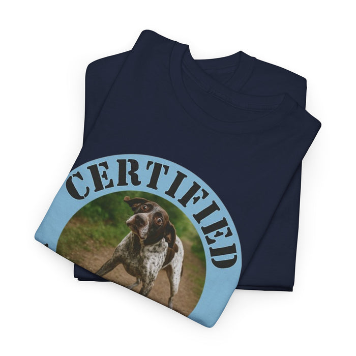 Certified Velcro Dog T‑Shirt — Funny Dog Lover Tee