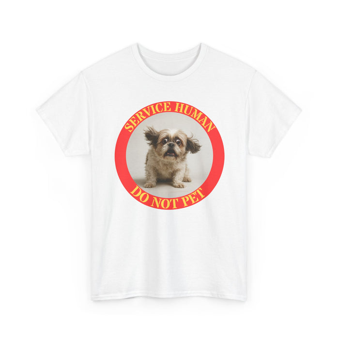 Service Human Do Not Pet T-Shirt — Cute Pekingese Service Dog Tee