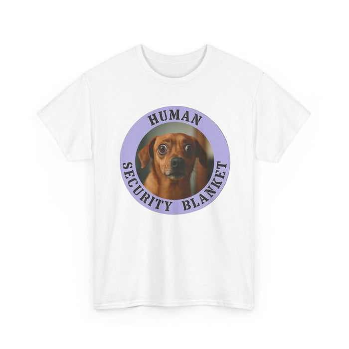 Dog Lover T-Shirt — "Human Security Blanket" Wiener Dog Design