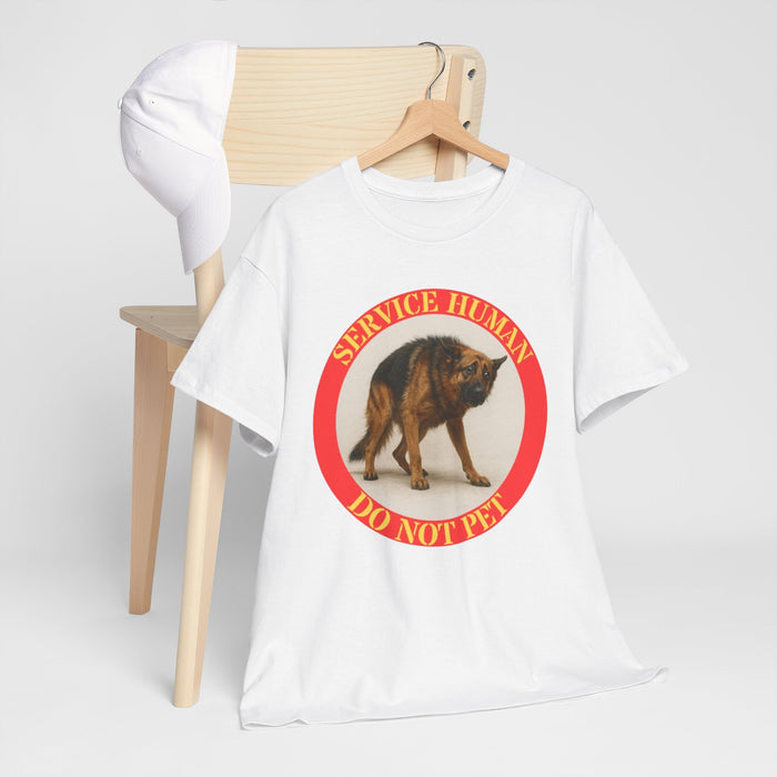 Service Human "Do Not Pet" T-Shirt — Service Dog Awareness Tee