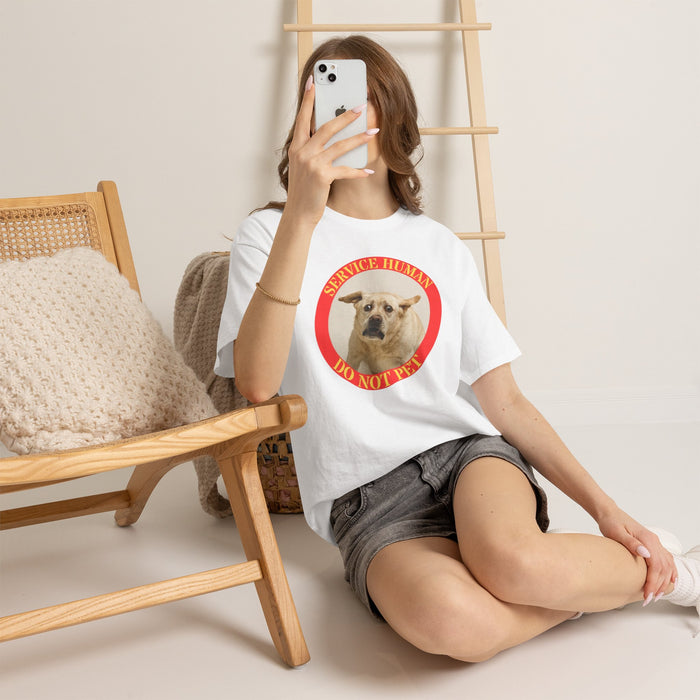 Service Human Do Not Pet T-Shirt — Funny Service Dog Shirt