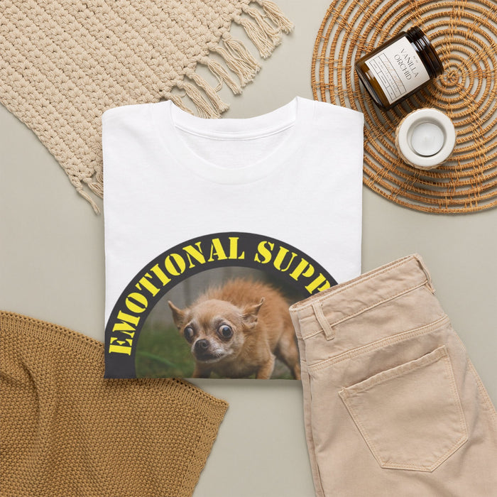 Emotional Support Human T‑Shirt — Funny Chihuahua Pet Humor Tee