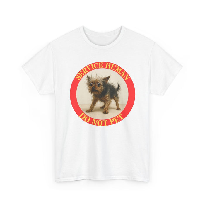Service Human Do Not Pet T-Shirt — Cute Rescue Dog Graphic Tee