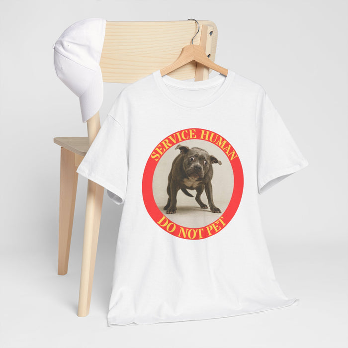 Service Human “Do Not Pet” Tee – Funny Service Dog Awareness Shirt