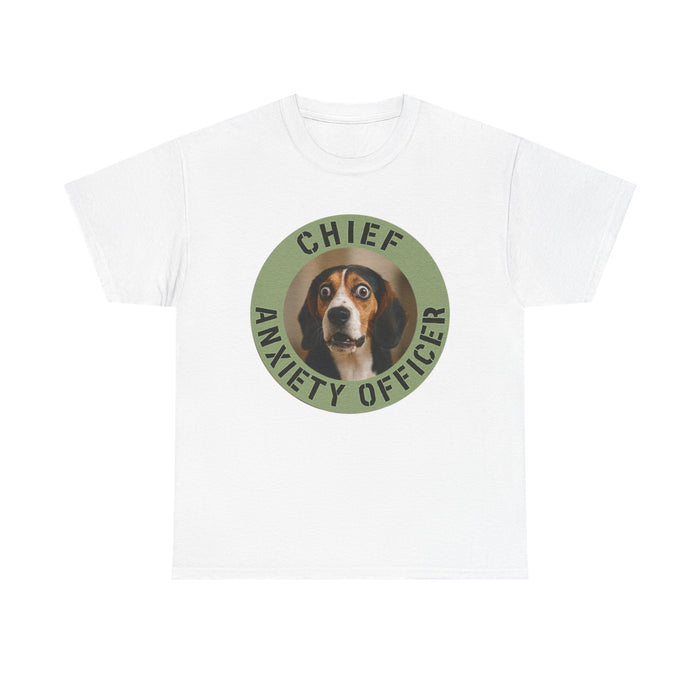 Chief Anxiety Officer T-Shirt — Funny Dog Pet Lover Tee
