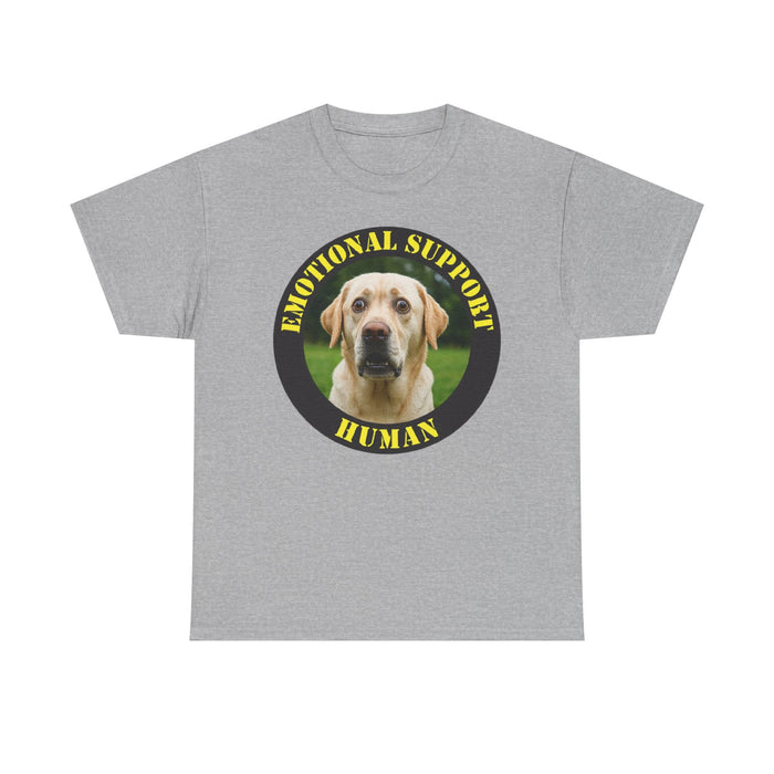 Emotional Support Human T-Shirt — Funny Labrador Pet Lover Tee