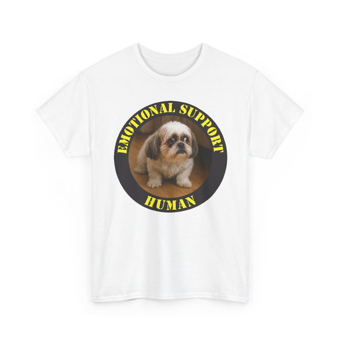 Emotional Support Human T-Shirt — Cute Shih Tzu Comfort Tee