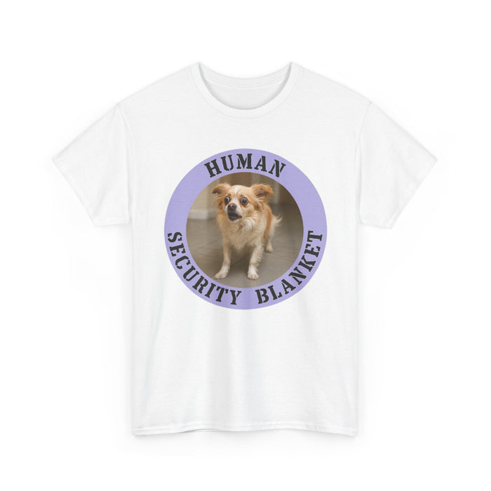 T‑Shirt — "Human Security Blanket" Cute Dog Graphic Tee