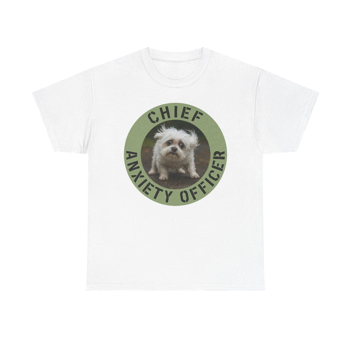 Chief Anxiety Officer T-Shirt — Funny Dog Anxiety Officer Tee