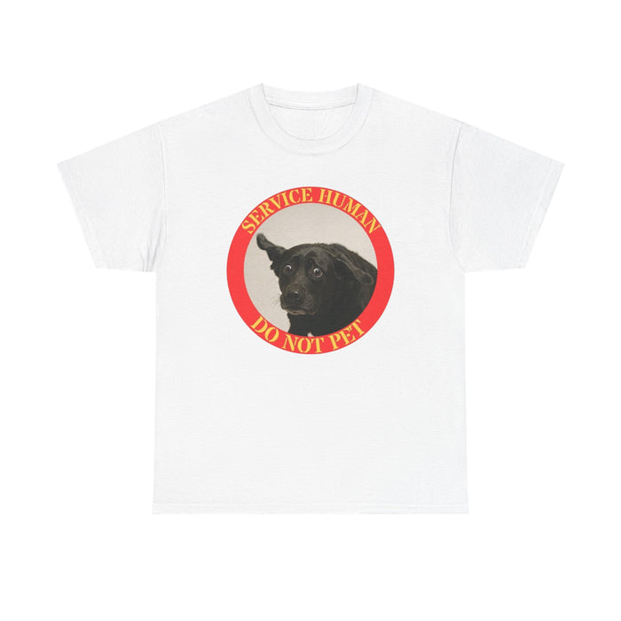 Service Human Do Not Pet Tee — Funny Service Dog Awareness T‑Shirt