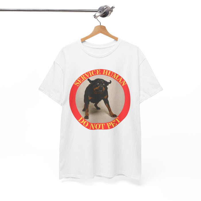 Service Human Do Not Pet T-Shirt - Service Dog Awareness Tee