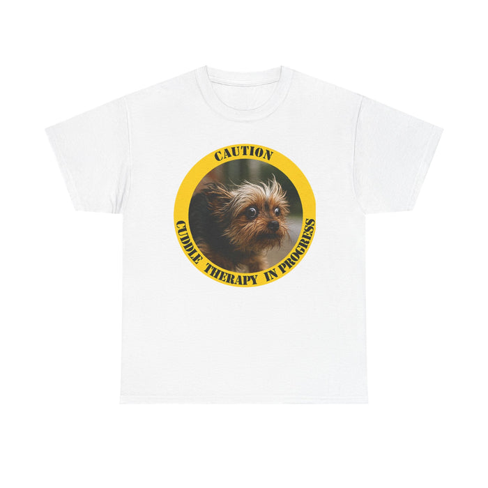 Caution: Cuddle Therapy In Progress Dog Tee