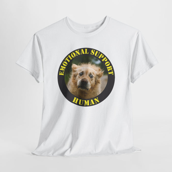 Emotional Support Human T-Shirt — Funny Rescue Dog Pet Lover Tee
